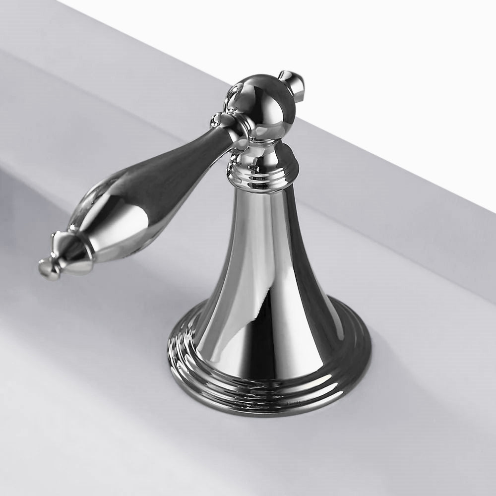 Fontana Marnate 2.4 GPM Dual Handle Chrome Deck Mounted Faucet