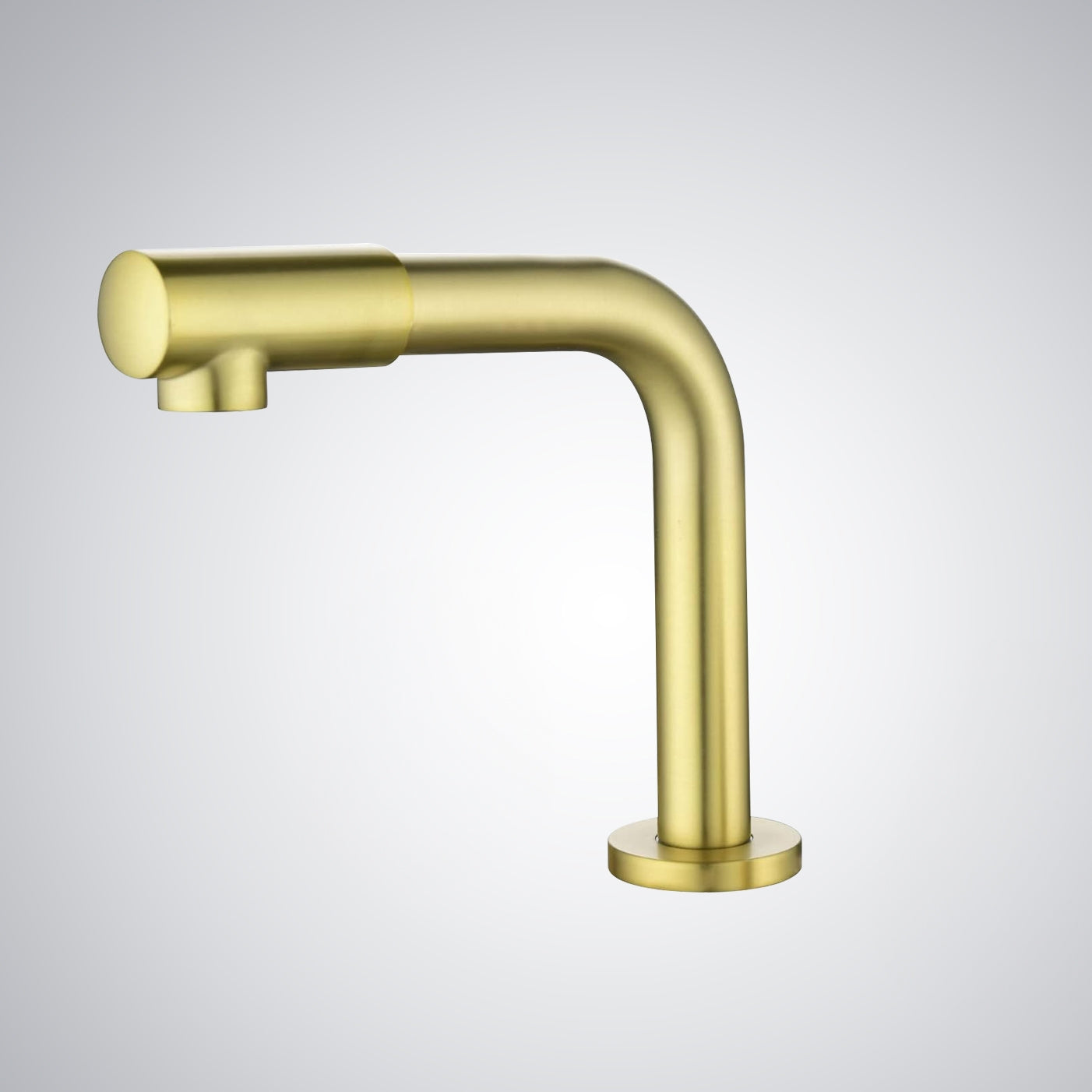 Fontana Mer Modern Touchless Deck Mounted Swivel Spout Brushed Gold Faucet