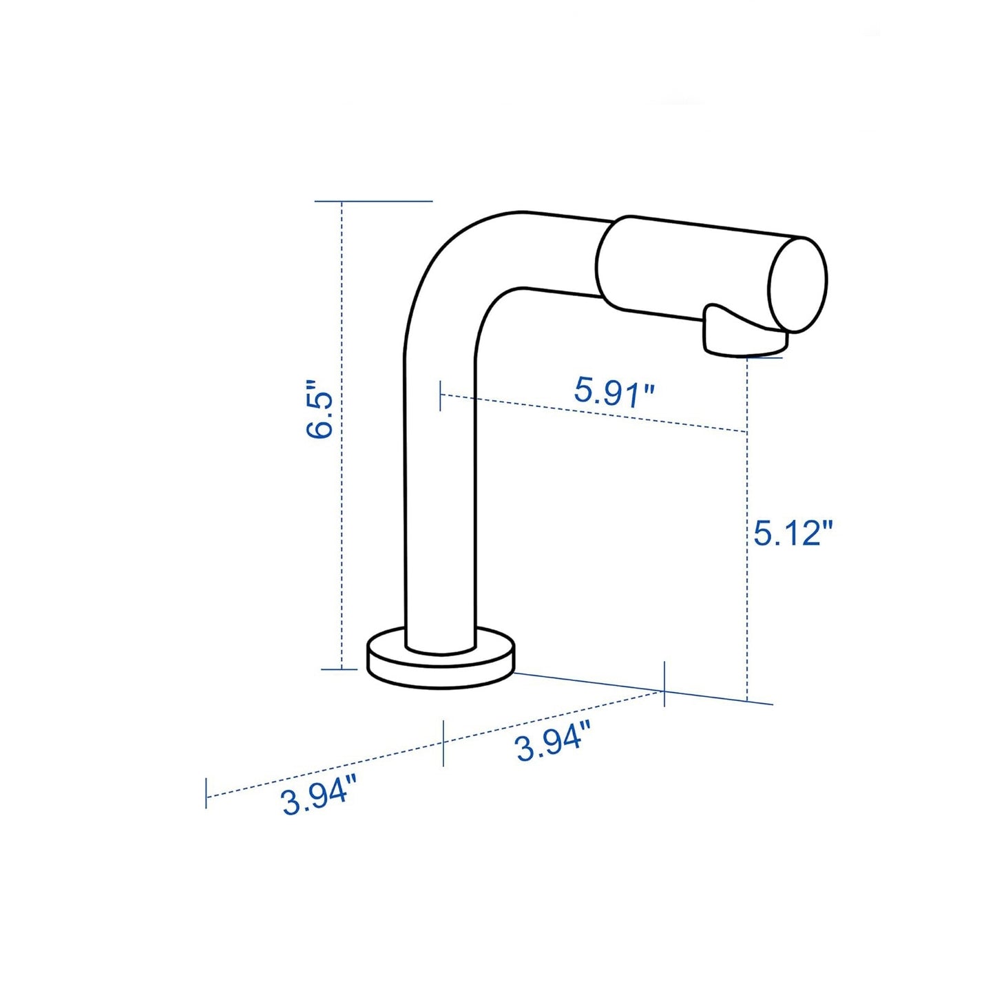 Fontana Mer Modern Touchless Deck Mounted Swivel Spout Brushed Gold Faucet