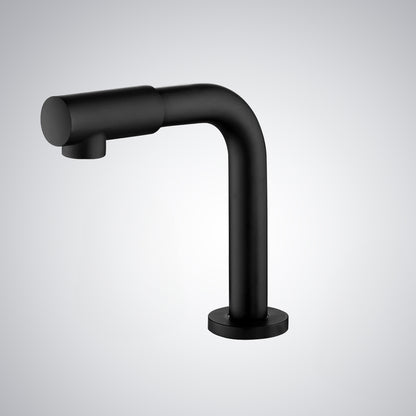 Fontana Mer Modern Touchless Deck Mounted Swivel Spout Matte Black Faucet