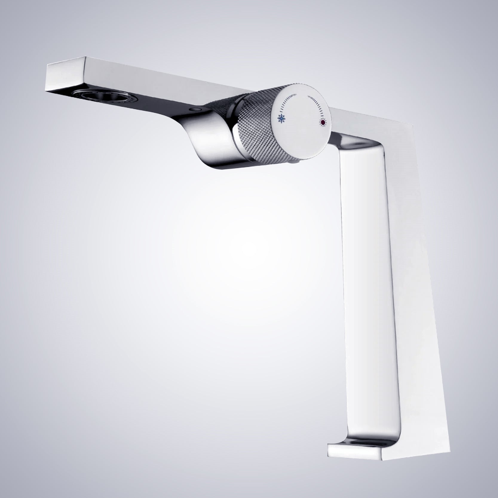 Fontana Merida Single Handle Deck Mounted Hot and Cold Chrome Faucet