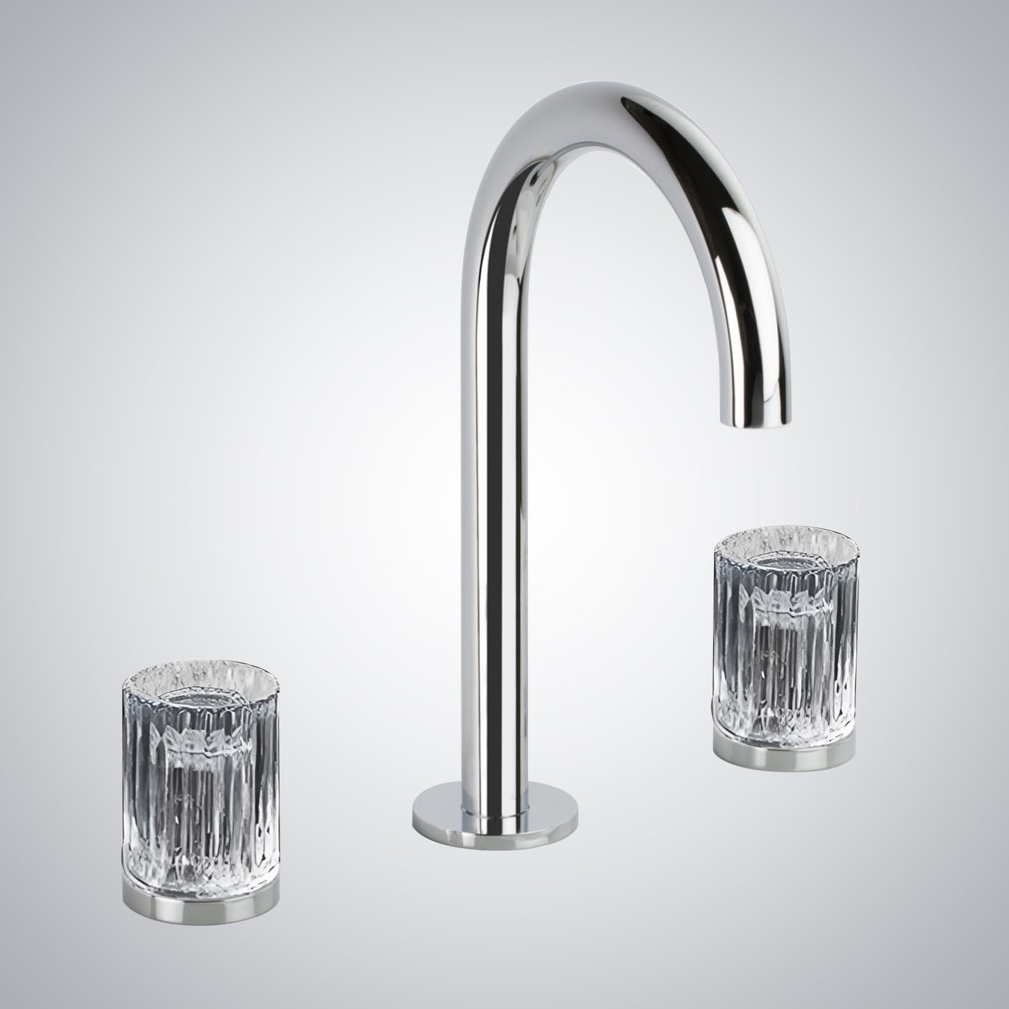 Fontana Mont De Marsan Dual Handle Brass Chrome Widespread Faucet