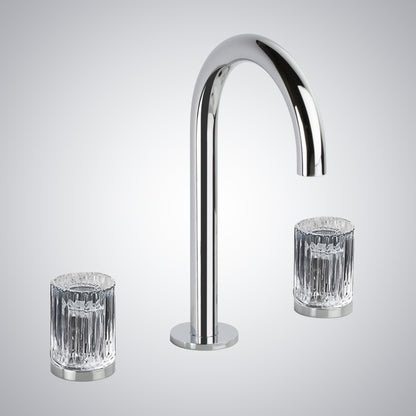 Fontana Mont De Marsan Dual Handle Brass Chrome Widespread Faucet