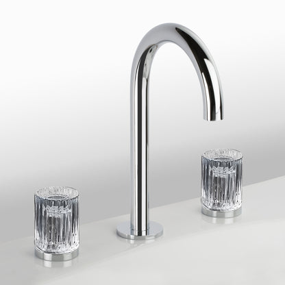 Fontana Mont De Marsan Dual Handle Brass Chrome Widespread Faucet