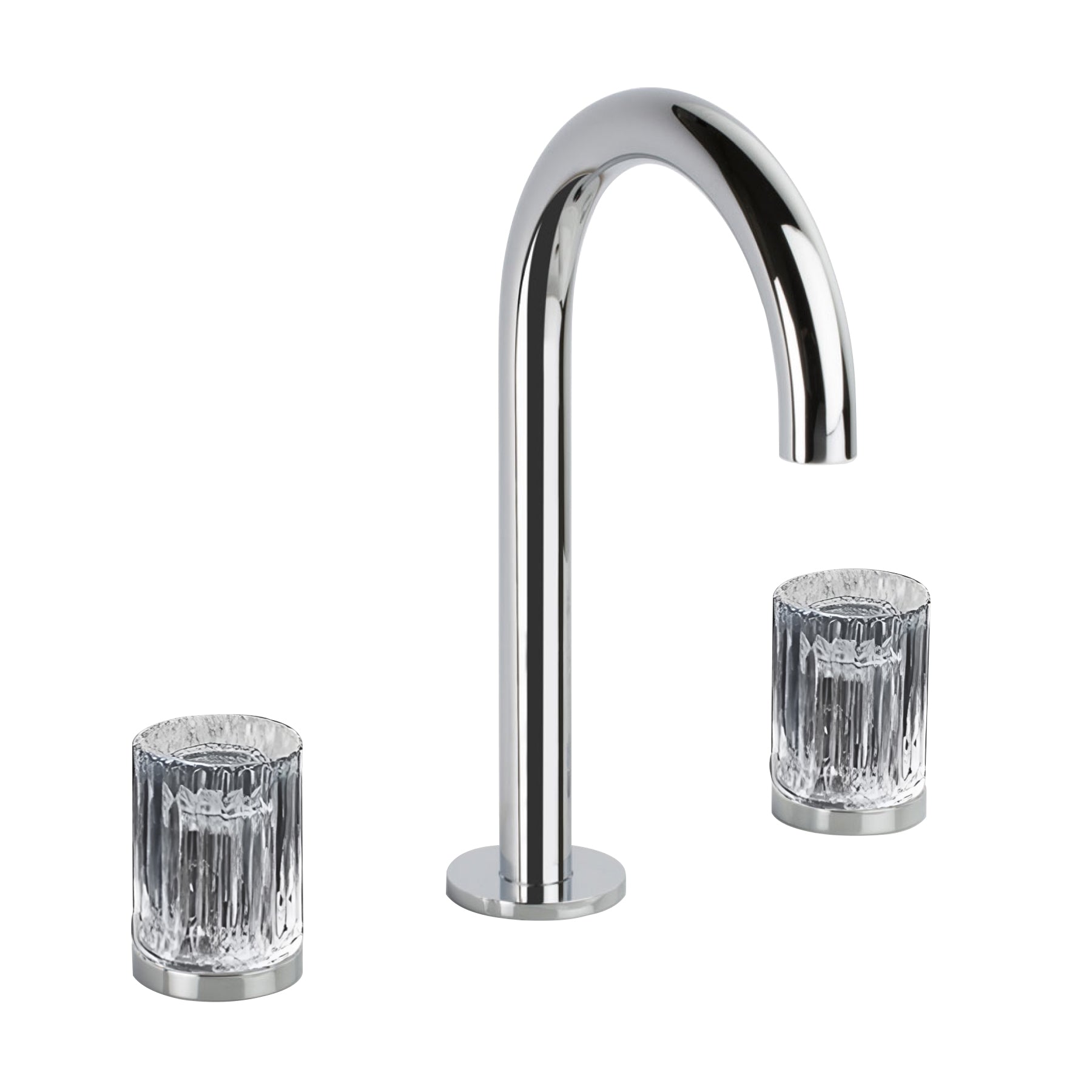 Fontana Mont De Marsan Dual Handle Brass Chrome Widespread Faucet