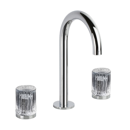 Fontana Mont De Marsan Dual Handle Brass Chrome Widespread Faucet