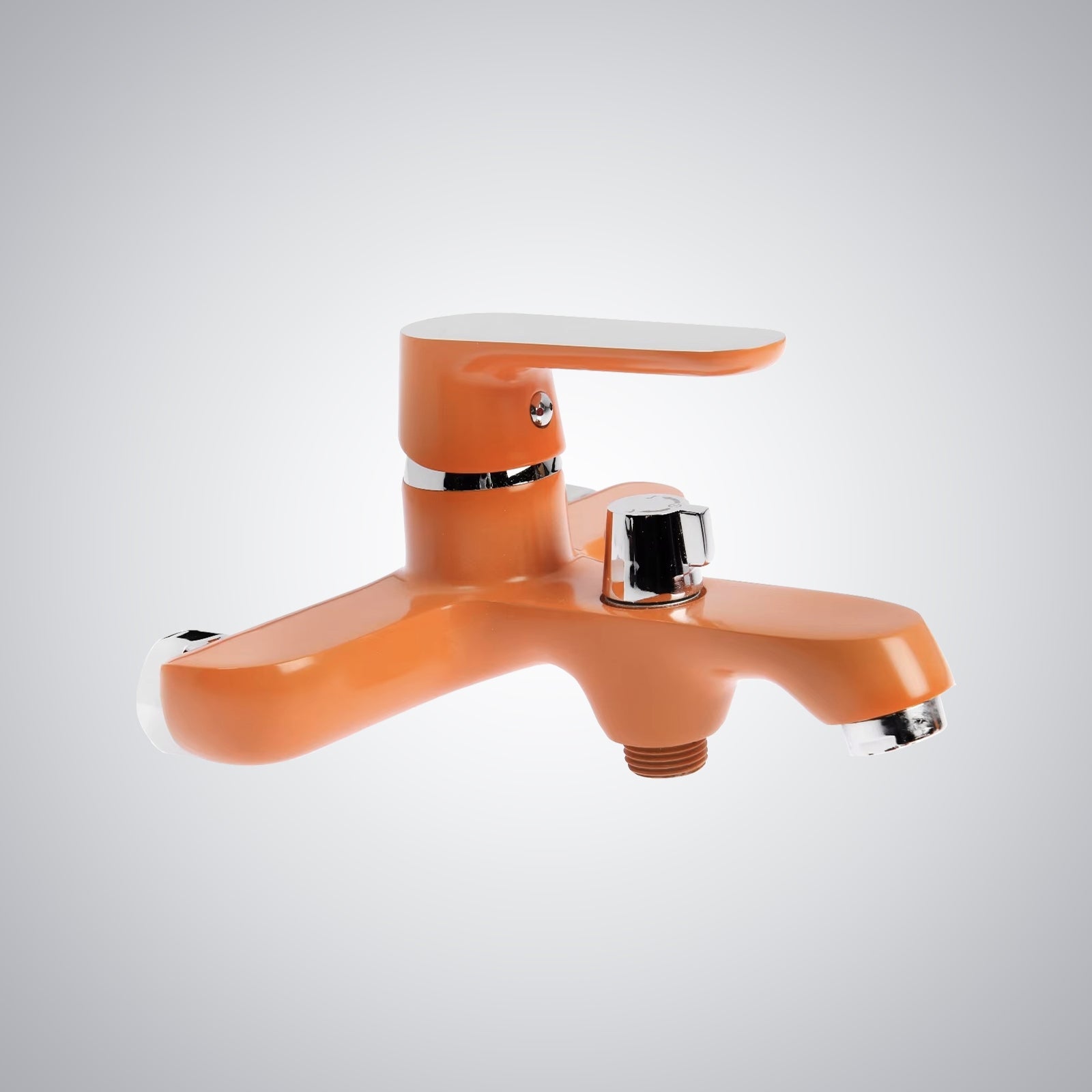 Fontana Montbeliard Wall Mounted Red Faucet and Hand Shower Set