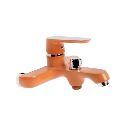 Fontana Montbeliard Wall Mounted Red Faucet and Hand Shower Set