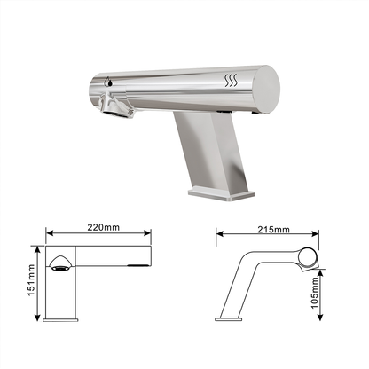 Fontana Montpellier 2 in 1 High Speed Touchless Sensor Chrome Faucet With Hand Dryer