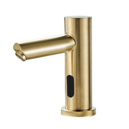 Fontana Montpellier Automatic Brushed Gold Faucet and Soap Dispenser