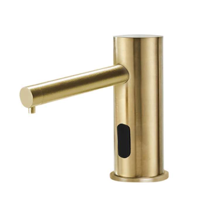 Fontana Montpellier Automatic Brushed Gold Faucet and Soap Dispenser