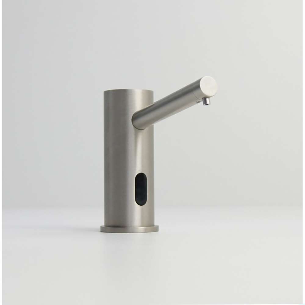 Fontana Montpellier Automatic Brushed Nickel Faucet and Soap Dispenser