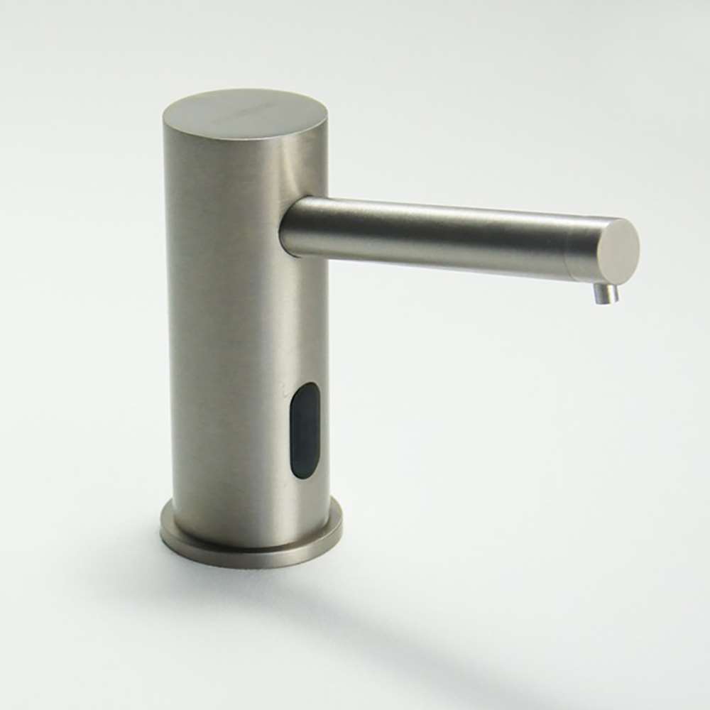Fontana Montpellier Automatic Brushed Nickel Faucet and Soap Dispenser