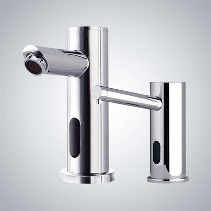Fontana Montpellier Automatic Chrome Faucet and Soap Dispenser