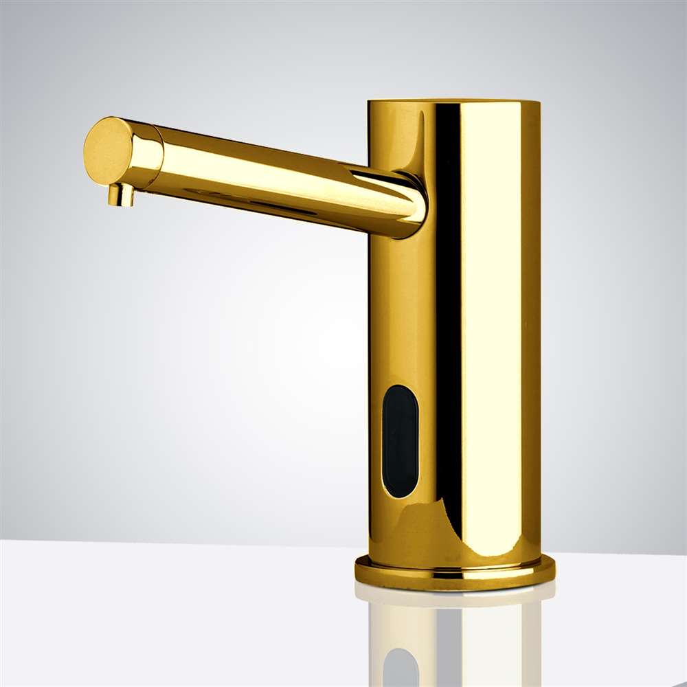 Fontana Montpellier Automatic Gold Faucet and Soap Dispenser