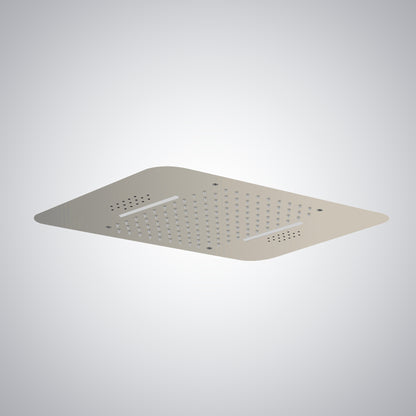 Fontana Ordizia 1.8 GPM Multifunctional LED Music Brushed Nickel Ceiling Mounted Shower Head