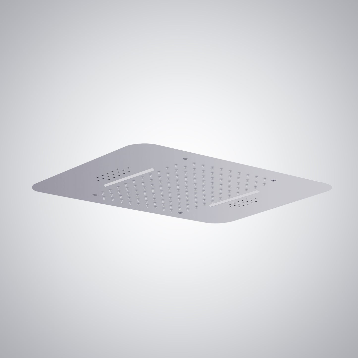 Fontana Ordizia 1.8 GPM Multifunctional LED Music Chrome Ceiling Mounted Shower Head