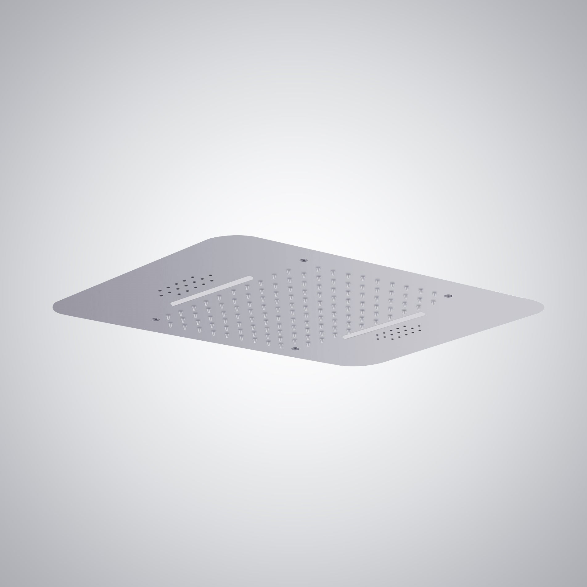 Fontana Ordizia 1.8 GPM Multifunctional LED Music Chrome Ceiling Mounted Shower Head