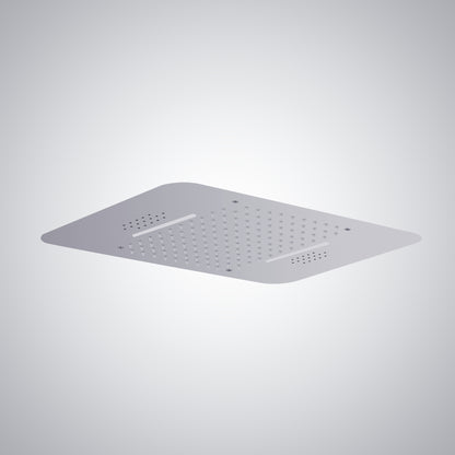 Fontana Ordizia 1.8 GPM Multifunctional LED Music Chrome Ceiling Mounted Shower Head