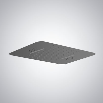 Fontana Ordizia 1.8 GPM Multifunctional LED Music Gun Metal Gray Ceiling Mounted Shower Head