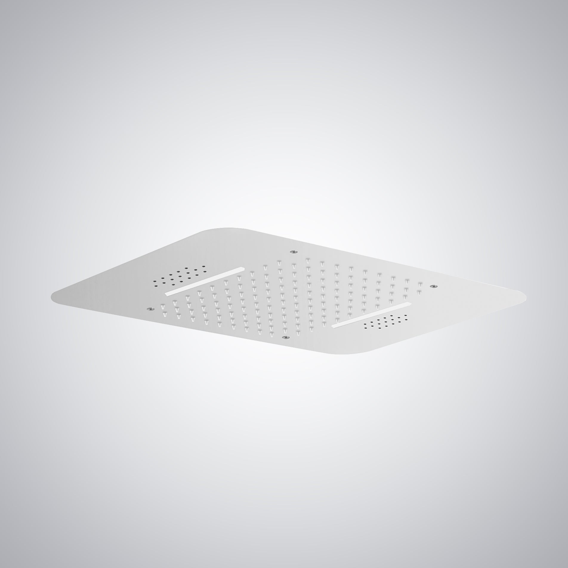 Fontana Ordizia 1.8 GPM Multifunctional LED Music Matte White Ceiling Mounted Shower Head