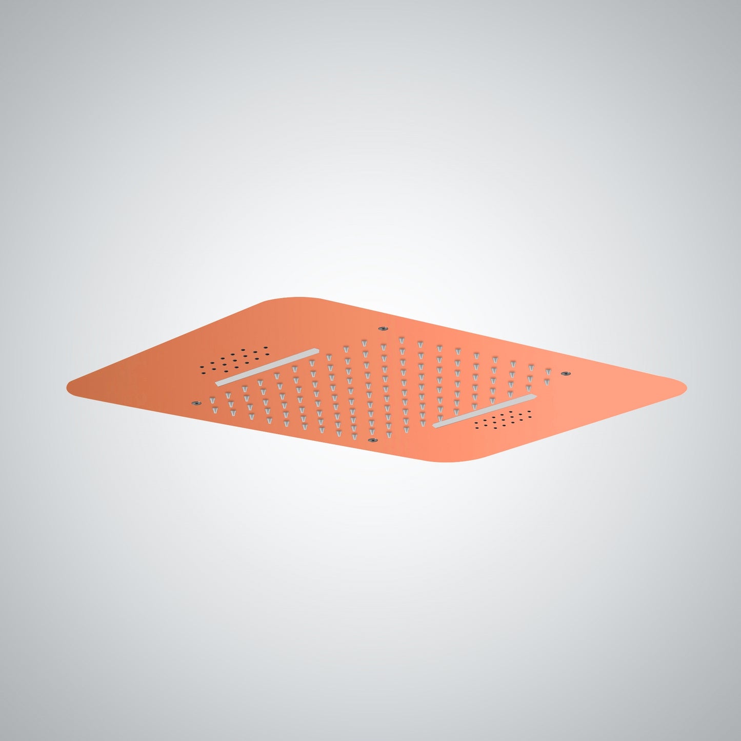 Fontana Ordizia 1.8 GPM Multifunctional LED Music Rose Gold Ceiling Mounted Shower Head