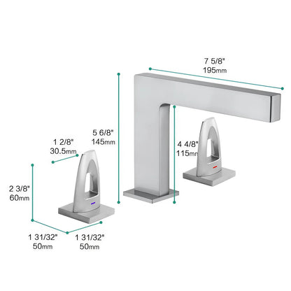 Fontana Orly Single Handle Deck Mounted Chrome Faucet