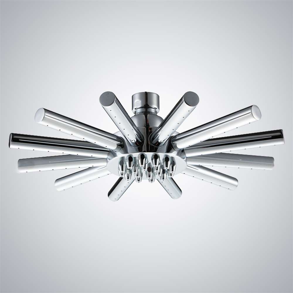 Fontana Padua Ceiling Mounted Round Chrome Rainfall Shower Head