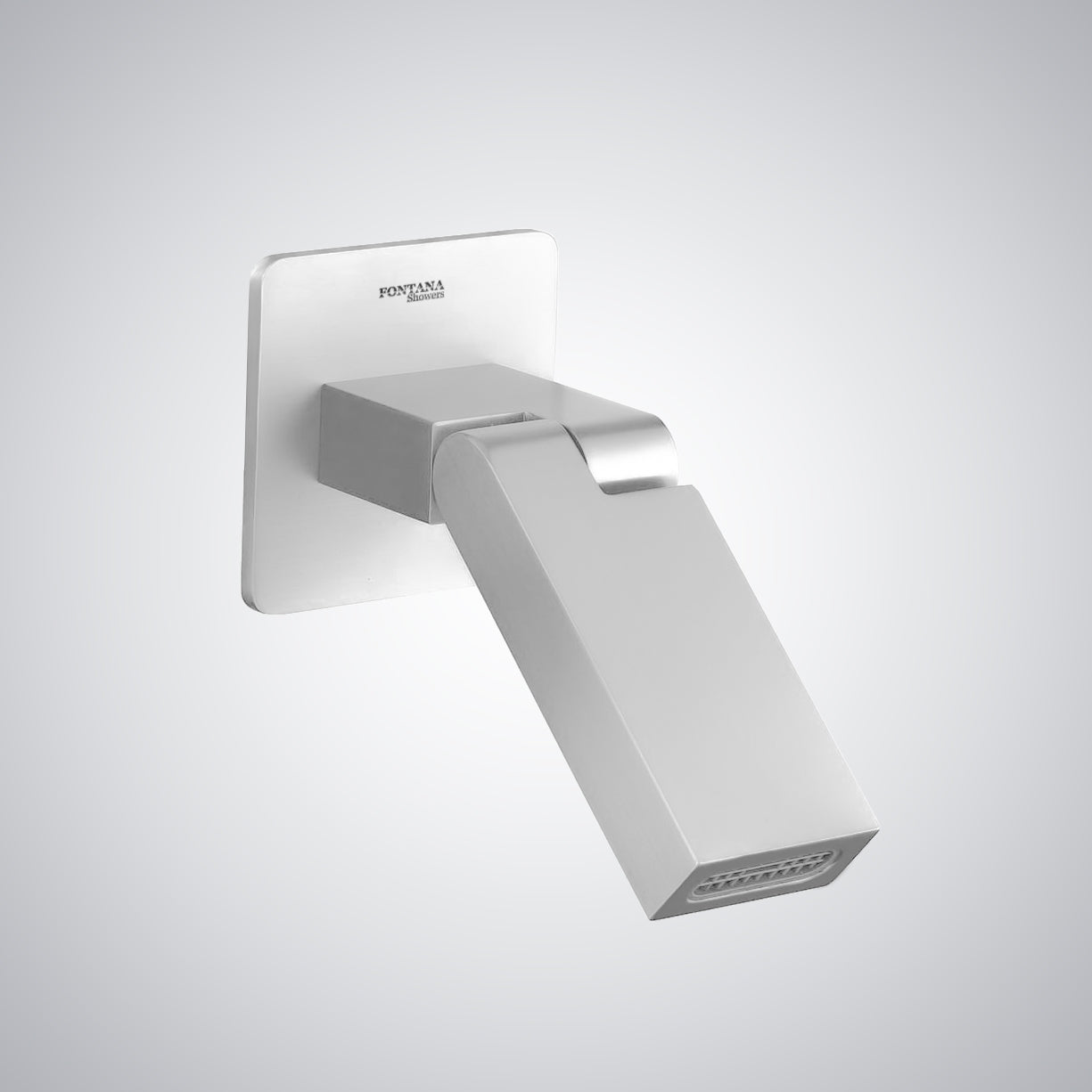 Fontana Pastrana Single Handle Wall Mount Matte White Waterfall Faucet