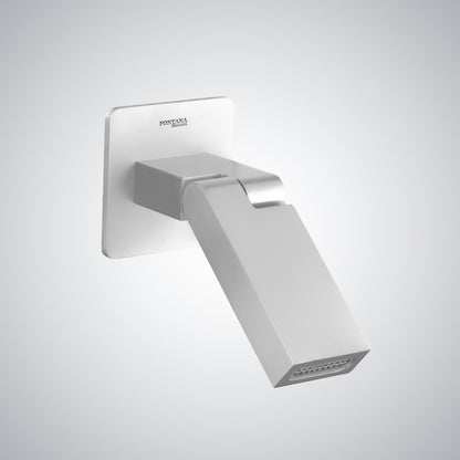 Fontana Pastrana Single Handle Wall Mount Matte White Waterfall Faucet