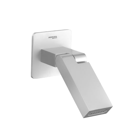 Fontana Pastrana Single Handle Wall Mount Matte White Waterfall Faucet