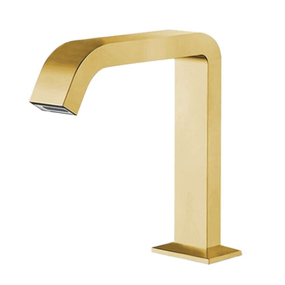 Fontana Pforzheim Touchless Automatic Sensor Brushed Gold Faucet and Liquid Soap Dispenser