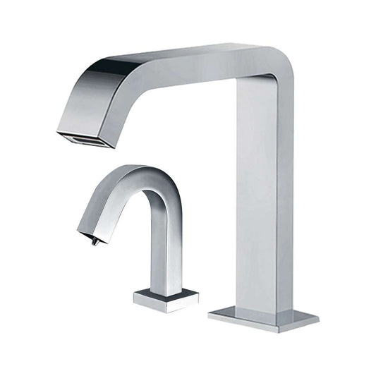Fontana Pforzheim Touchless Automatic Sensor Chrome Faucet and Liquid Soap Dispenser