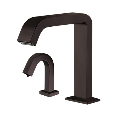 Fontana Pforzheim Touchless Automatic Sensor Dark Oil Rubbed Bronze Faucet and Liquid Soap Dispenser
