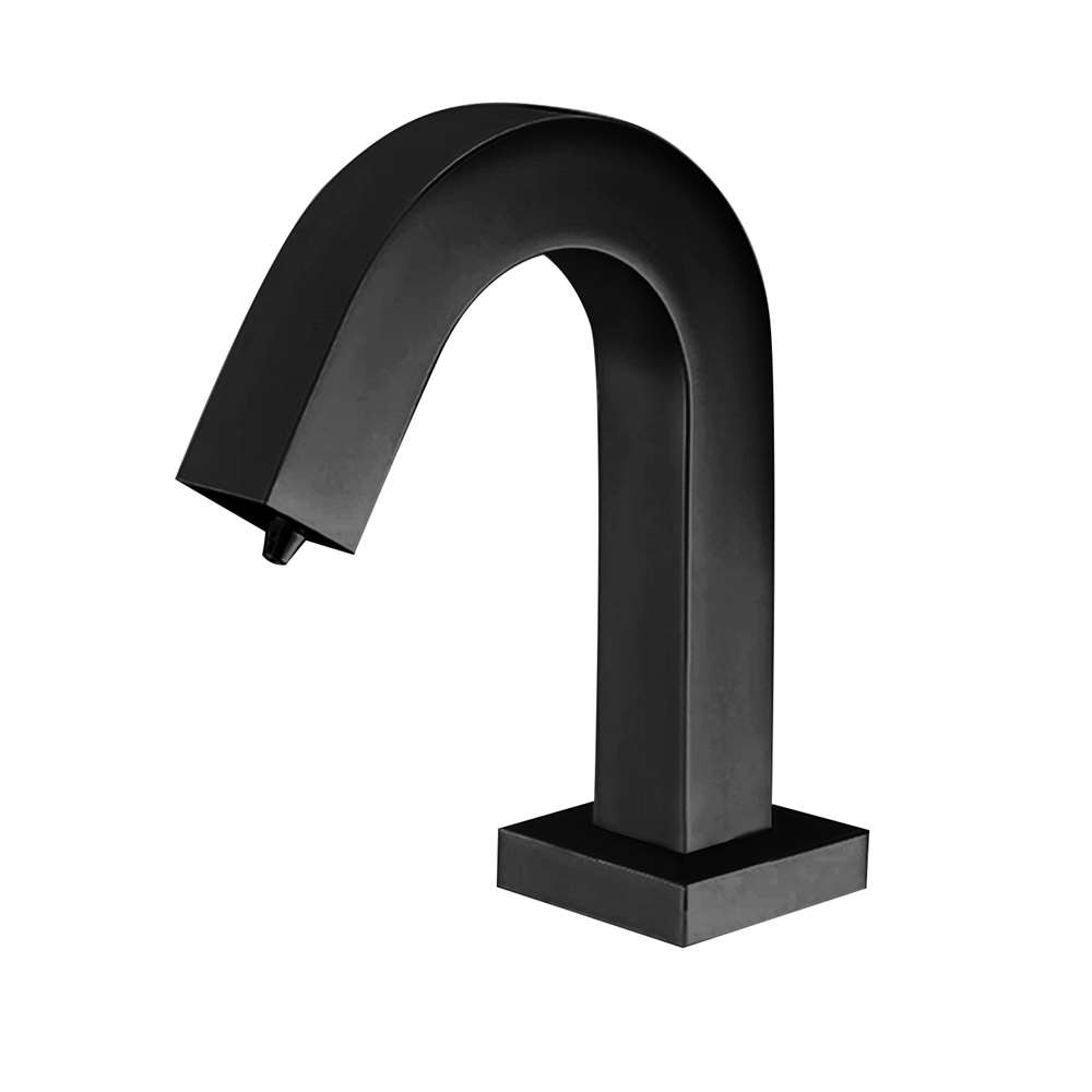 Fontana Pforzheim Touchless Automatic Sensor Matte Black Faucet and Liquid Soap Dispenser