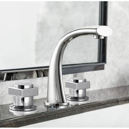 Fontana Pola Dual Knob Deck Mounted Chrome Faucet