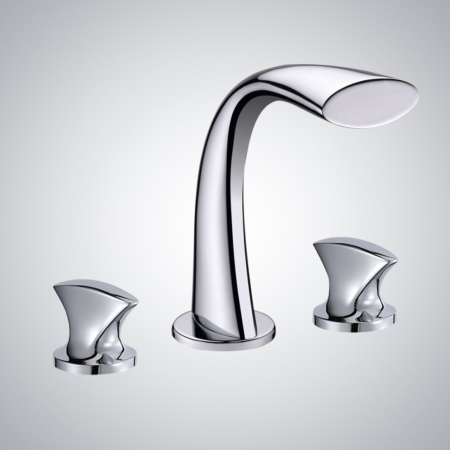 Fontana Porto Dual Handle Hot and Cold Adjustable Polished Chrome Faucet