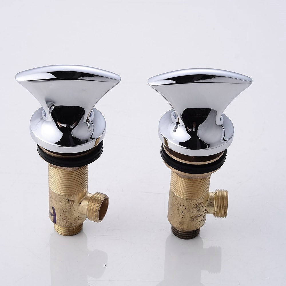 Fontana Porto Dual Handle Hot and Cold Adjustable Polished Chrome Faucet