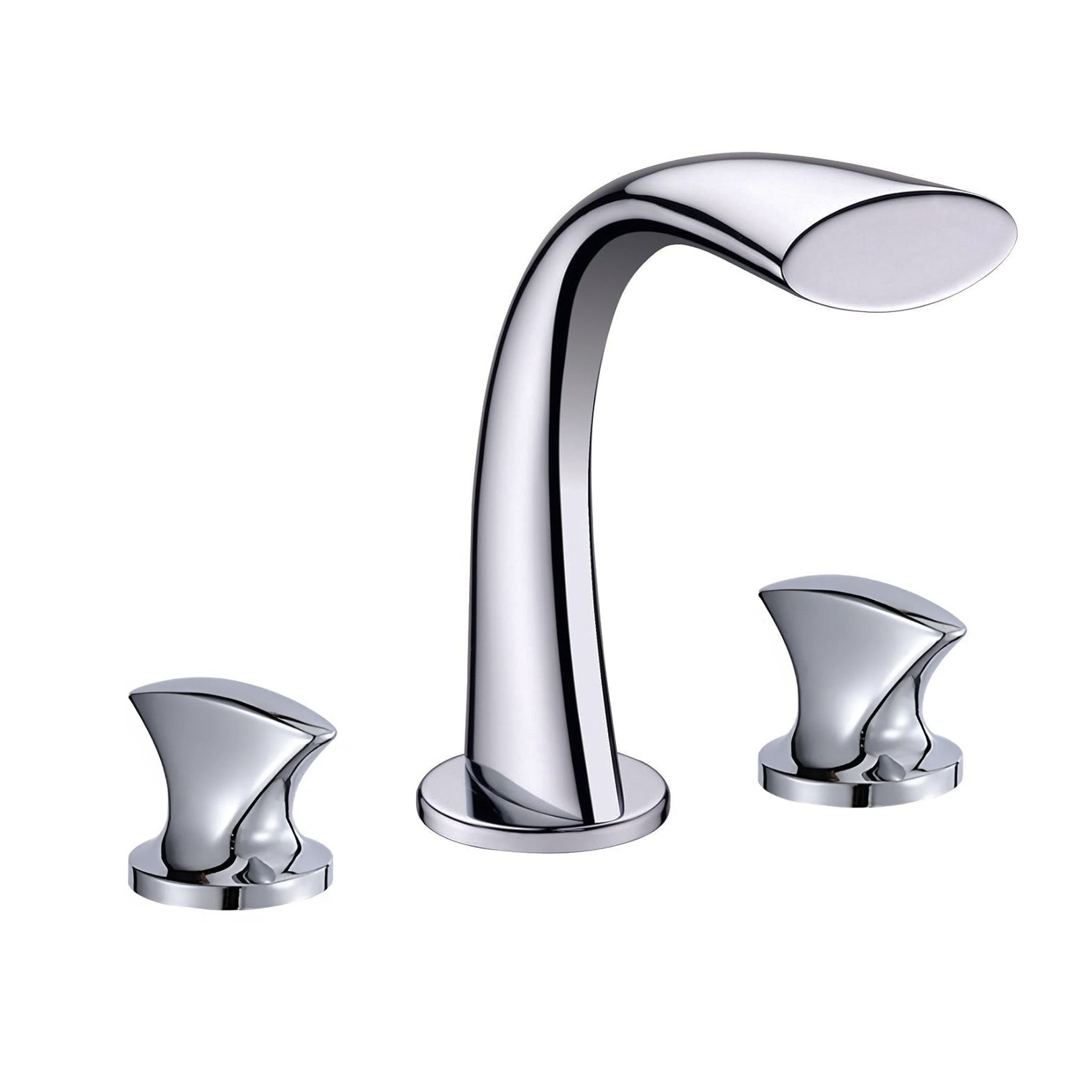 Fontana Porto Dual Handle Hot and Cold Adjustable Polished Chrome Faucet