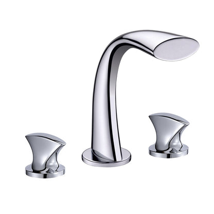 Fontana Porto Dual Handle Hot and Cold Adjustable Polished Chrome Faucet