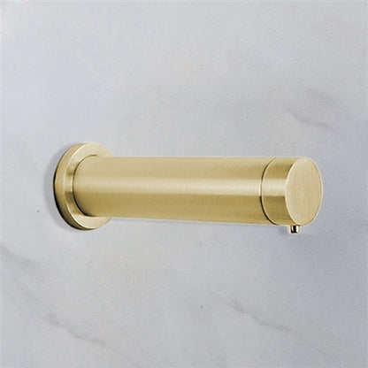 Fontana Rio Wall Mount Dual Automatic Sensor Brushed Gold Commercial Faucet With Sensor Soap Dispenser