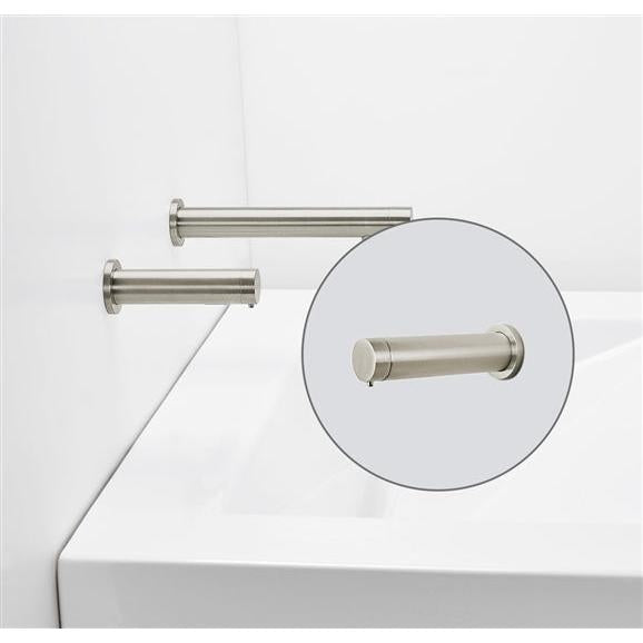 Fontana Rio Wall Mount Dual Automatic Sensor Brushed Nickel Commercial Faucet With Sensor Soap Dispenser