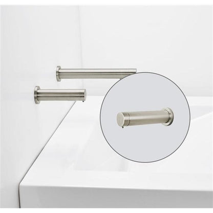 Fontana Rio Wall Mount Dual Automatic Sensor Brushed Nickel Commercial Faucet With Sensor Soap Dispenser