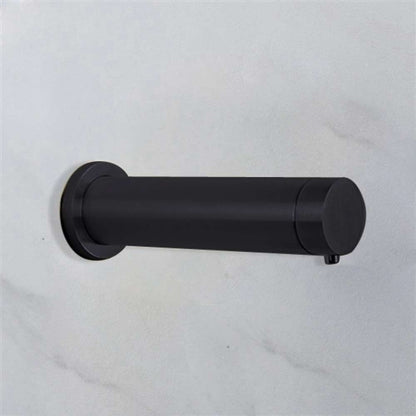 Fontana Rio Wall Mount Dual Automatic Sensor Matte Black Commercial Faucet With Sensor Soap Dispenser