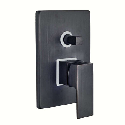 Fontana Romo LED Color Changes Single Handle Dark Oil Rubbed Bronze Rainfall Shower Set