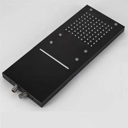 Fontana Romo LED Color Changes Single Handle Dark Oil Rubbed Bronze Rainfall Shower Set