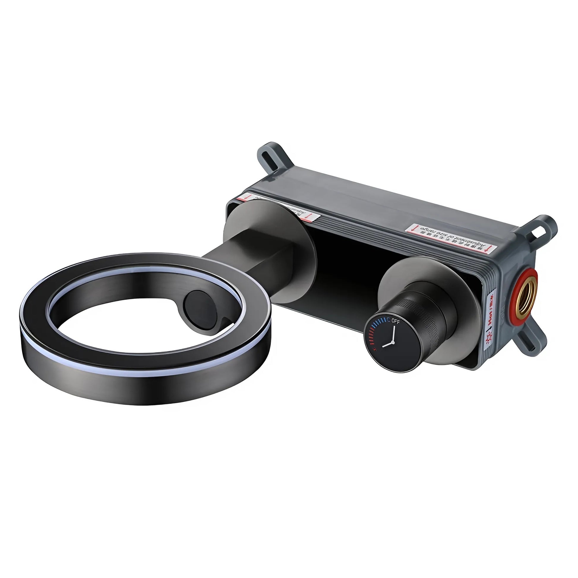 Fontana Saint-Lo LED Digital Display Single Handle Brass Gun Metal Faucet