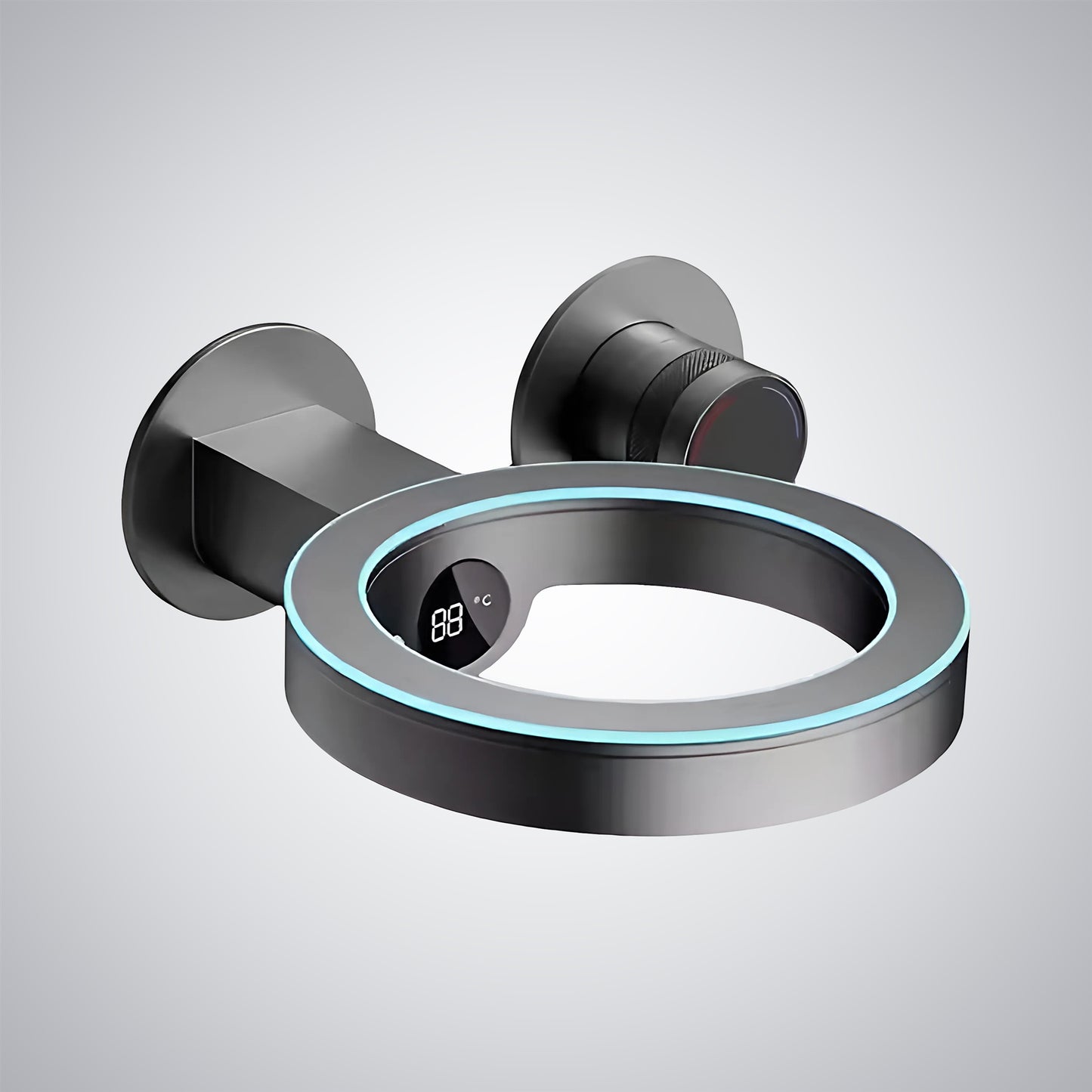 Fontana Saint-Lo LED Digital Display Single Handle Brass Gun Metal Faucet