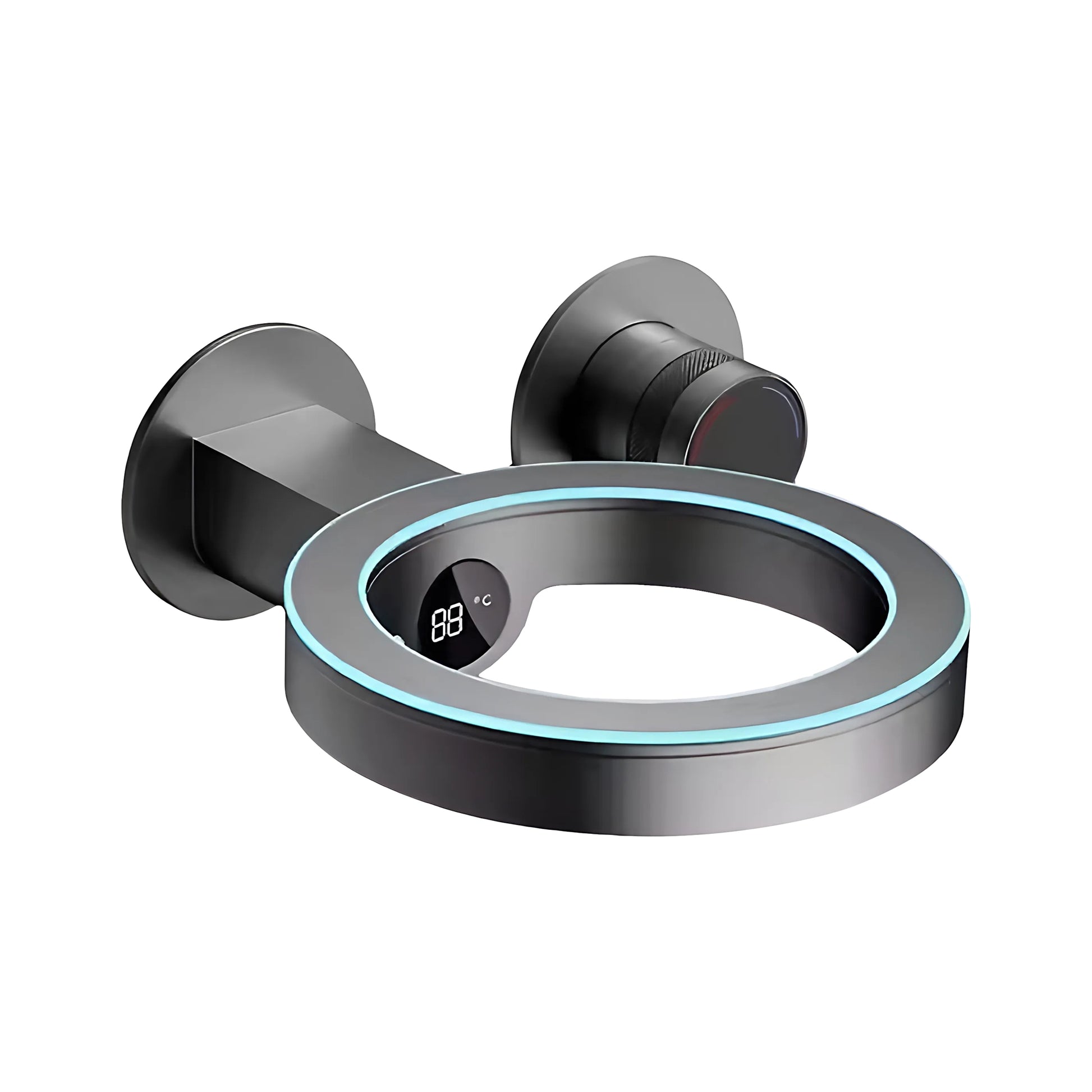 Fontana Saint-Lo LED Digital Display Single Handle Brass Gun Metal Faucet