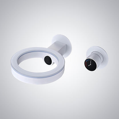 Fontana Saint-Lo LED Digital Display Single Handle Brass White Faucet